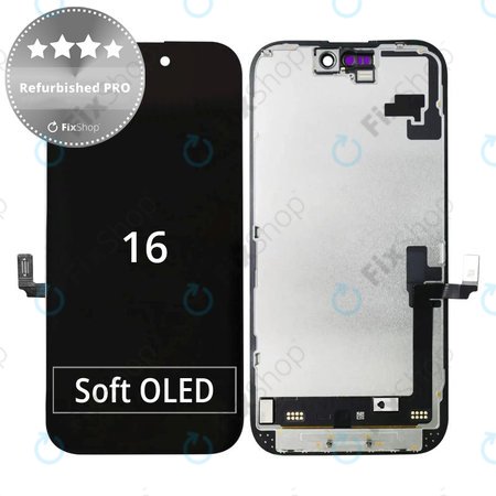 Apple iPhone 16 - LCD Display + Touch Screen + Frame Refurbished PRO