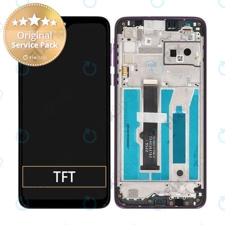 Motorola One Macro - LCD Display + Touch Screen + Frame (Ultra Violet) - 5D68C15387 Genuine Service Pack