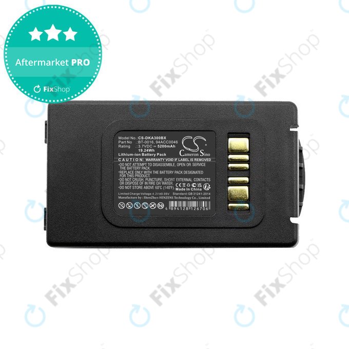 Battery for Datalogic Skorpio X3, Skorpio X4, 5200mAh, Li-Ion, 3.7V, BT-0016, HQ