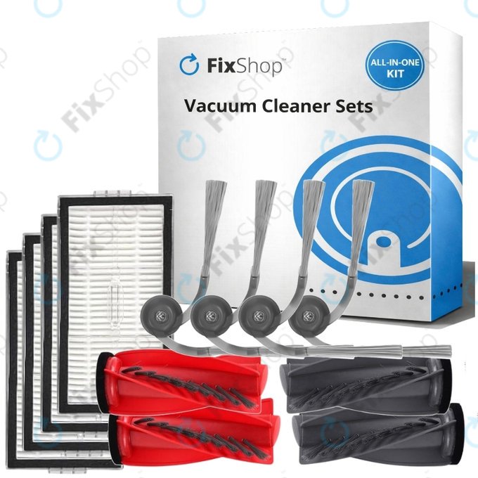 Replacement set for Roborock Qrevo Edge 2 Pro (2x Main brush, 4x Filter, 4x Side brush)