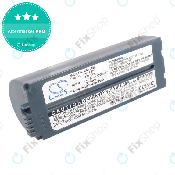 Battery for Canon Selphy CP100, CP1000, 1200mAh, Li-Ion, 22.2V, NB-CP1L, HQ