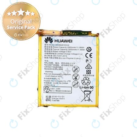 Huawei P9, P9 Lite, P10 Lite, P20 Lite, P Smart, Y6 (2018), Y6 Prime (2018), Y7 (2018), Y7 Prime (2018), Honor 7A, 8, 9 Lite - Battery HB366481ECW 3000mAh - 24022157, 24022368, 24022333, 24022376