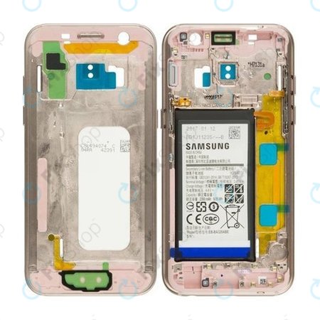 Samsung Galaxy A3 A320F (2017) - Middle Frame + Battery (Gold) - GH82-13667B Genuine Service Pack