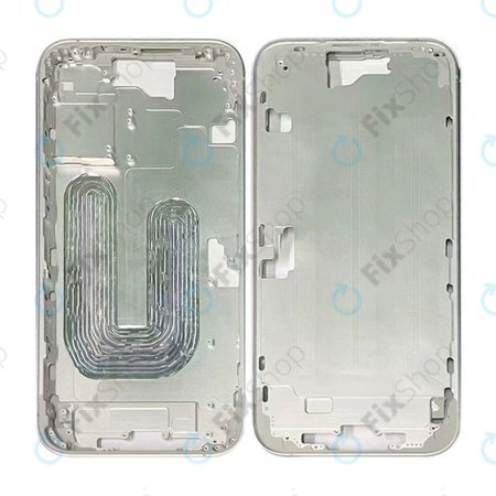 Apple iPhone 16 - Middle Frame + Power + Volume Buttons (White)