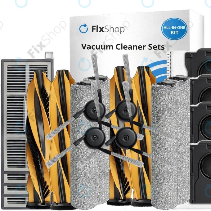 Replacement set for Mova Z60 Ultra Roller (2 pairs of Main brushes, 4x Filter, 4x Side brush, 4x Mop cloth, 4x Dust bag)