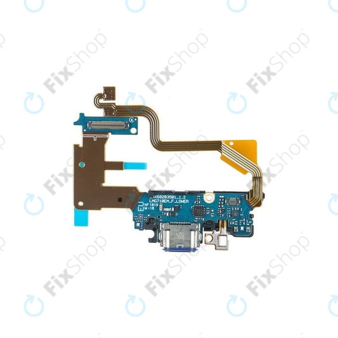 LG G710EM G7 ThinQ - Charging Connector + Microphone + Flex Cable - EBR85980102