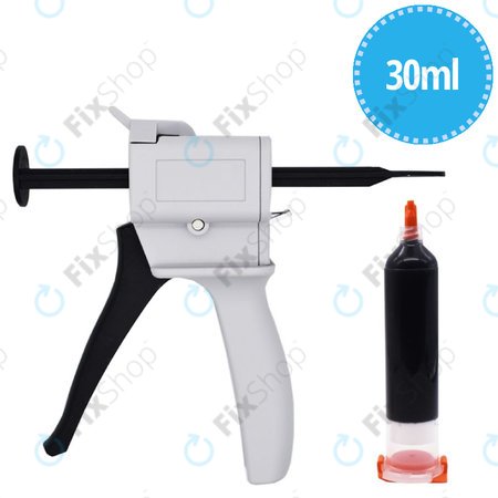 E-Fixit Black-8 - Black Handset Repair Glue + Dispensing Gun