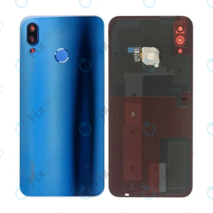 Huawei P20 Lite - Battery Cover + Fingerprint Sensor (Klein Blue) - 02351VTV, 02351VNU Genuine Service Pack