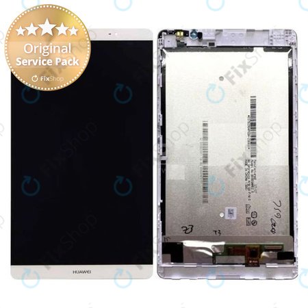 Huawei MediaPad M2 8.0 - LCD Display + Touch Screen + Frame (Silver) - 02350LBW, 02350MYU