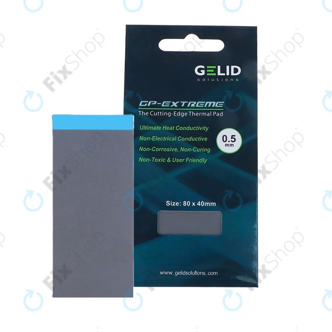 Thermal pad GELID GP-Extreme, 12 W/mK, 80 × 40 × 0.5mm