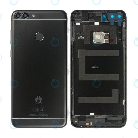 Huawei P smart - Battery Cover + Fingerprint Sensor (Black) - 02351TEF, 02351STS, 02352NCC Genuine Service Pack