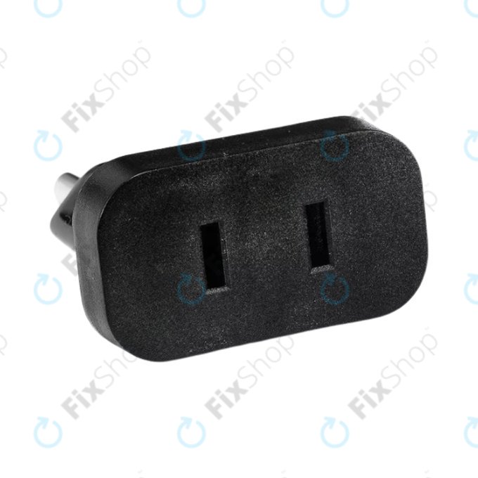 220V Power plug adapter US to EU (Black)