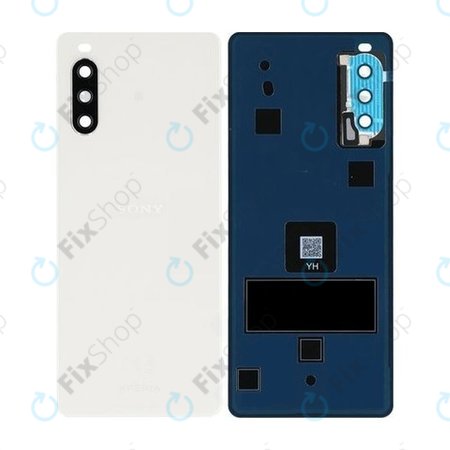 Sony Xperia 10 III - Battery Cover (White) - A5034098A Genuine Service Pack