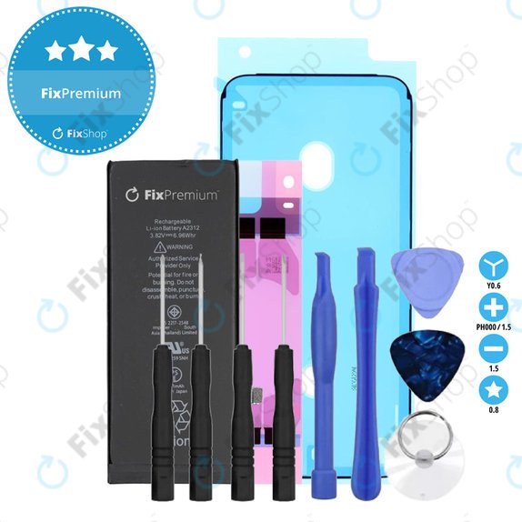 Battery for iPhone 8, 1821mAh, Adhesive, Toolkit, FixPremium
