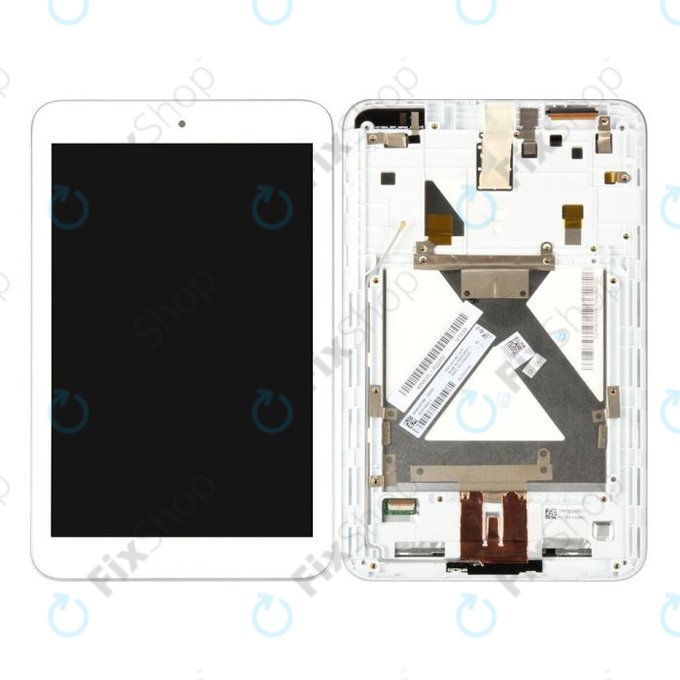 ASUS MeMO Pad 8 ME181C, ME181CX - LCD Display + Touch Screen + Frame (White) TFT