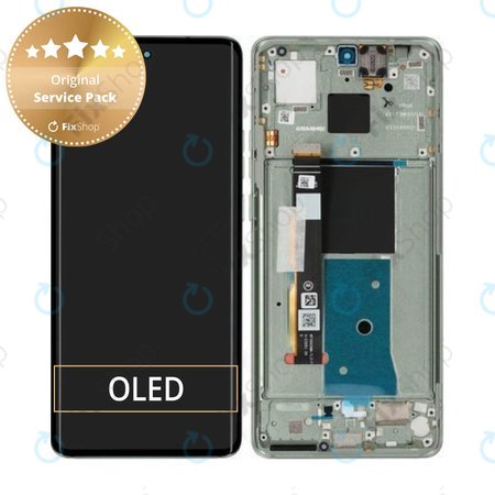 Motorola Edge 40 - LCD Display + Touch Screen + Frame (Nebula Green) - 5D68C22672 Genuine Service Pack