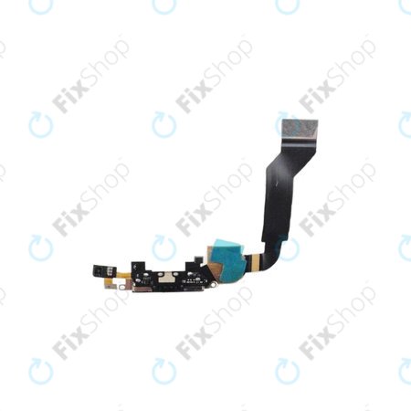 Apple iPhone 4S - Charging Connector + Microphone + Flex Cable (Black)
