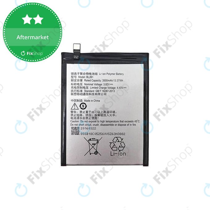 Lenovo VIBE K5 Note A7020a40 Battery BL261 3500mAh