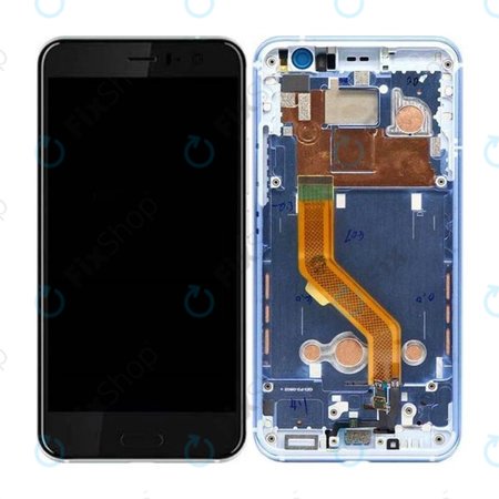 HTC U11 - LCD Display + Touch Screen + Frame (Silver) - 80H02105-07