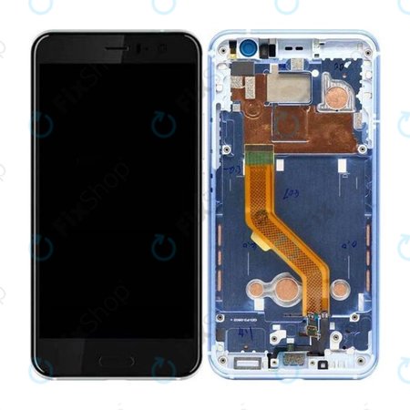 HTC U11 - LCD Display + Touch Screen + Frame (Silver) - 80H02105-07