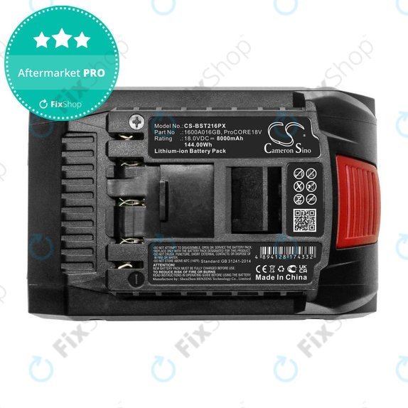 Battery for Bosch Gbh, Gcv, Gks, Gts 18V, 8000mAh, Li-Ion, 18V, ProCORE18V, HQ