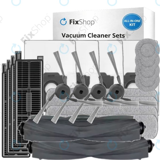 Replacement set for Dreame Mova Z50 Ultra, Z5, Z5 Pro (2x Main brush, 4x Filter, 4x Side brush, 4x Mop cloth, 4x Side mop cloth, 4x Dust bag)