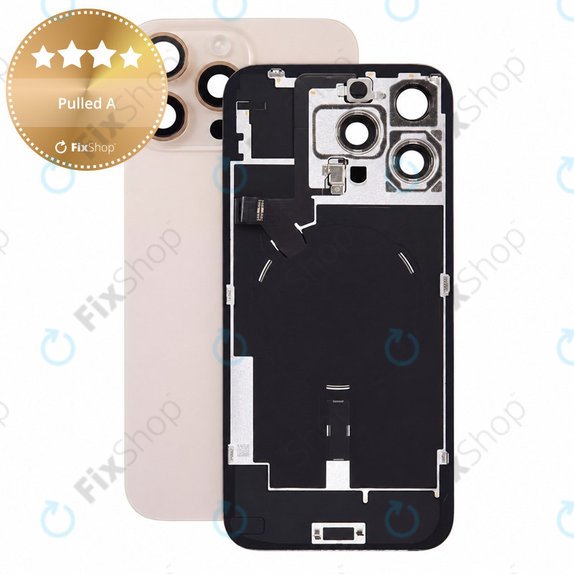 Rear Housing Glass for iPhone 16 Pro Max, Desert Titanium, Pulled A