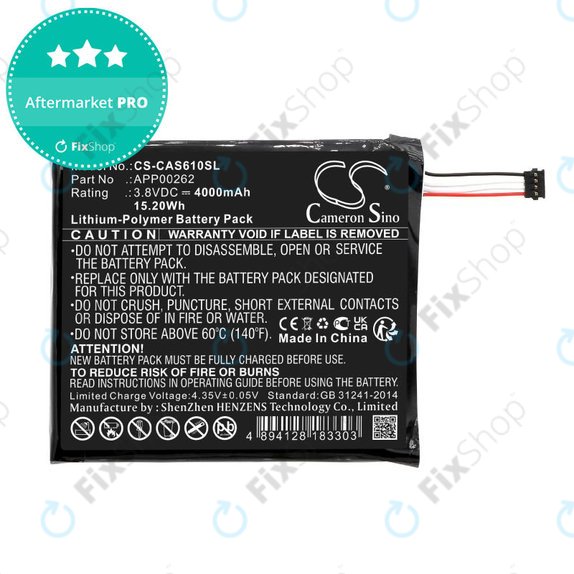 Battery for CAT S61, 4000mAh, Li-Pol, 3.8V, APP00262, HQ