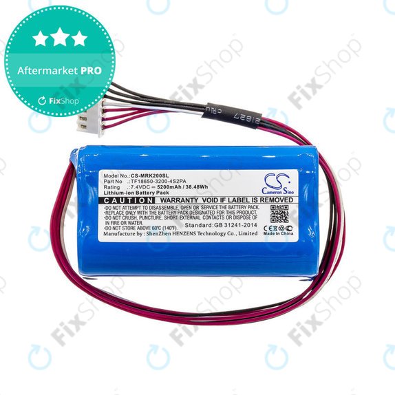 Battery for Marshall Kilburn II, 5200mAh, Li-Ion, 7.4V, TF18650-3200-4S2PA, HQ