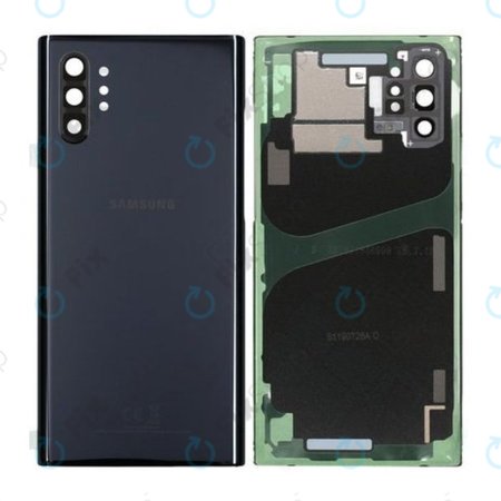 Samsung Galaxy Note 10 Plus N975F - Battery Cover (Aura Black) - GH82-20588A, GH97-23680A Genuine Service Pack
