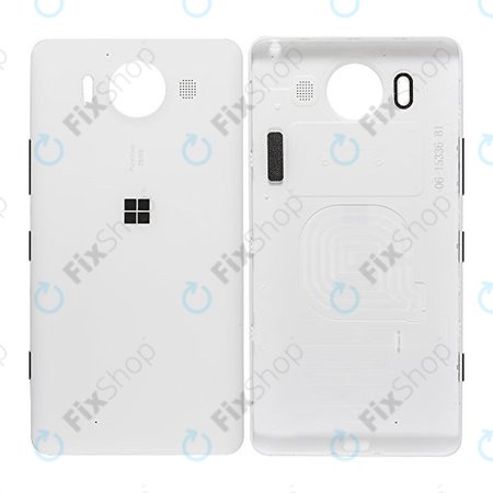 Microsoft Lumia 950, 950 LTE, 950 Dual SIM - Battery Cover (White) - 00814D8