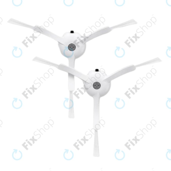 Side Brush, 2pcs, White for Roborock Qrevo MaxV, Pro, Plus, S