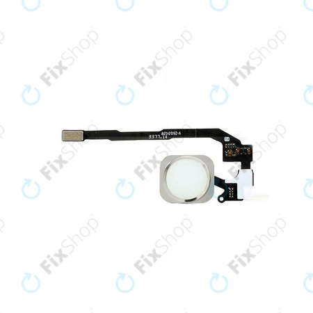 Apple iPhone 5S, SE - Home Button + Flex Cable (Silver)