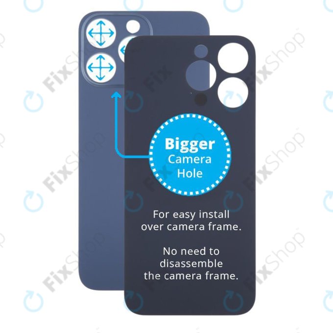 IPhone 15 Pro Max Rear Back Cover Replacement - Glass & Plastic Housing With Battery Door Frame, 9-Month Warranty