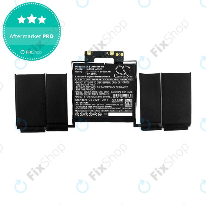 Apple MacBook Pro 13" A1989 (2018 - 2019), A2251 (2020) - Battery A1964 5050mAh HQ