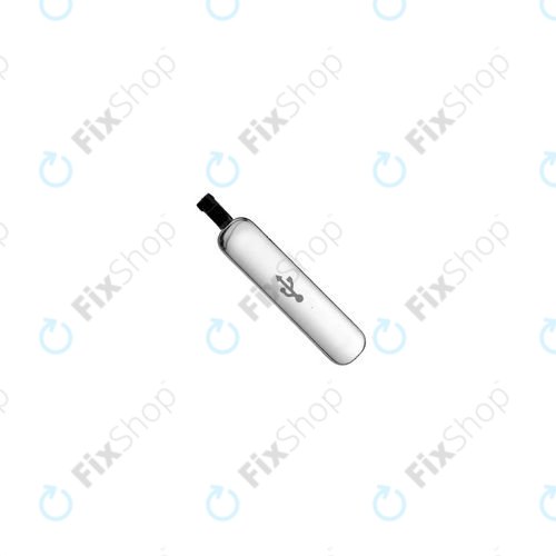 Samsung Galaxy S5 G900F - Charging Connector Cover (Silver) - GH98-32941A Genuine Service Pack
