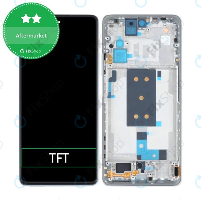 Xiaomi 11T, 11T Pro - LCD Display + Touch Screen + Frame (Moonlight White) TFT
