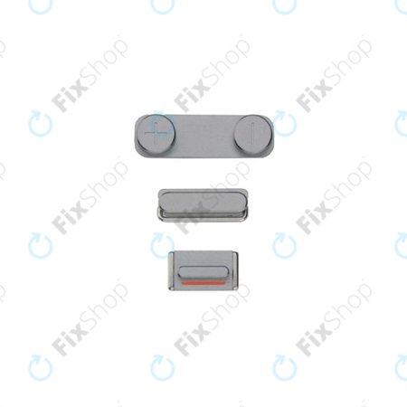 Apple iPhone 5S - Side Buttons Set - Power + Volume + Mute (Space Gray)