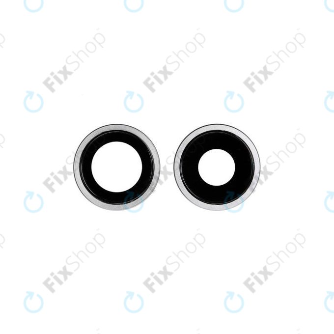 Apple iPhone 11 - Rear Camera Lens with Frame (White) - 2pcs