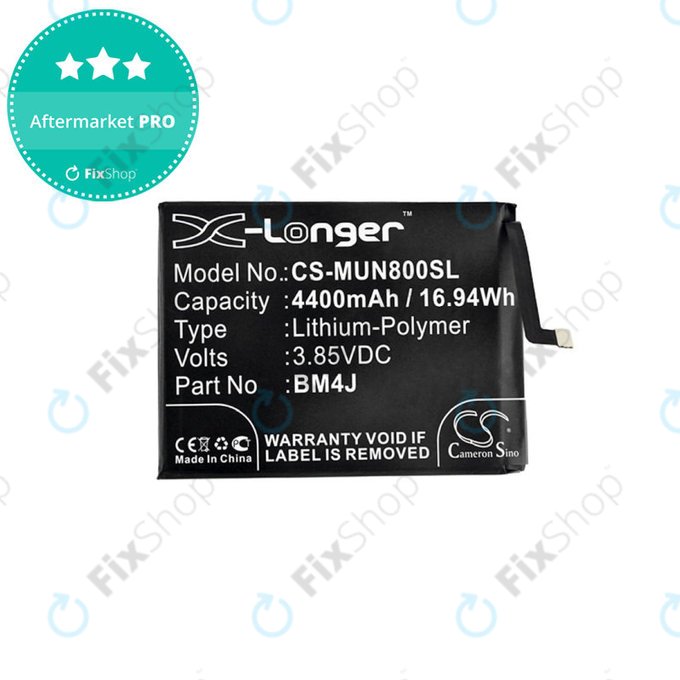Battery for Xiaomi Redmi Note 8 Pro, 4400mAh, Li-Pol, 3.85 V, BM4J, HQ
