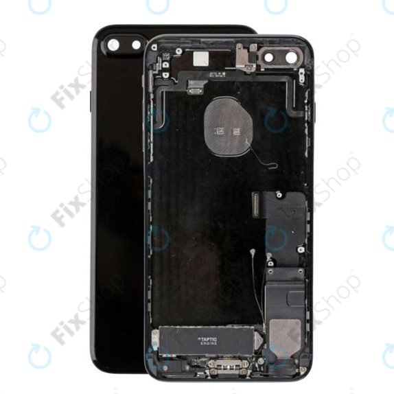 Apple iPhone 7 Plus - Rear Housing with Small Parts (Jet Black)