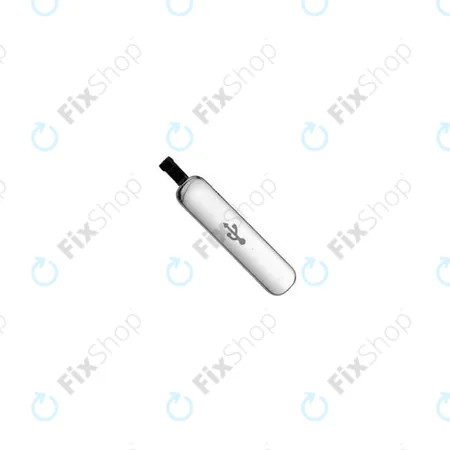 Samsung Galaxy S5 G900F - Charging Connector Cover (Silver) - GH98-32941A Genuine Service Pack