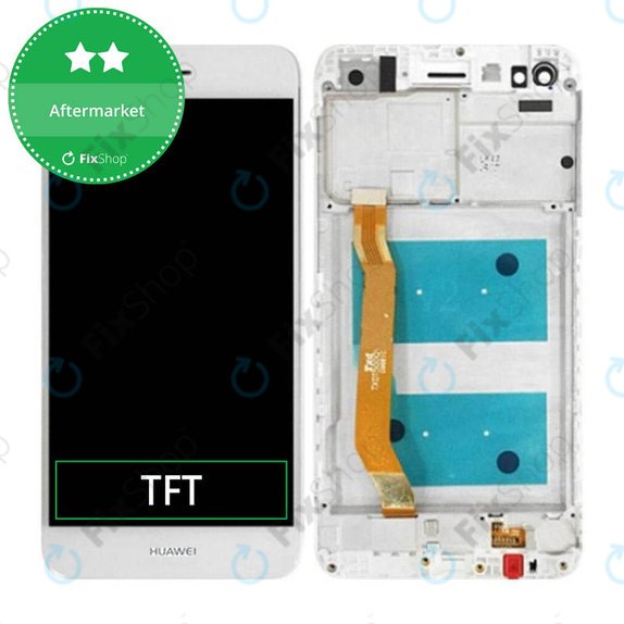 Huawei P9 lite mini, Y6 Pro (2017) - LCD Display + Touch Screen + Frame (White) TFT