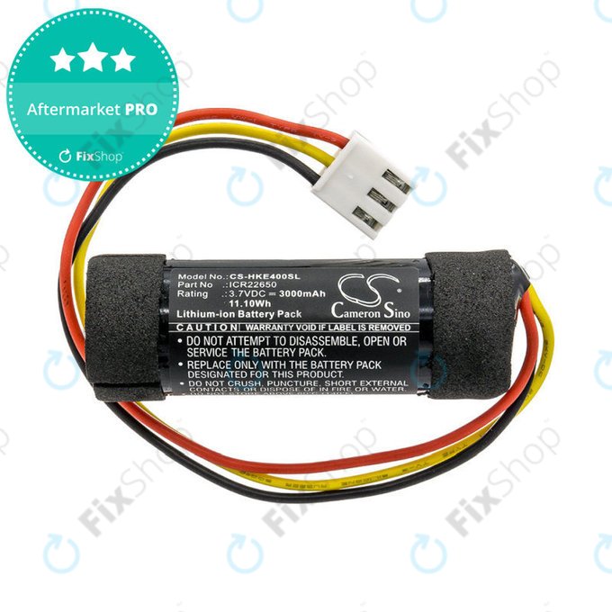 Battery for Harman/Kardon Onyx Studio 4, 3000mAh, Li-Ion, 3.7V, ICR22650, HQ