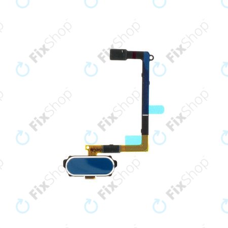 Samsung Galaxy S6 G920F - Home Button + Flex cable (Blue Topaz) - GH96-08166D Genuine Service Pack