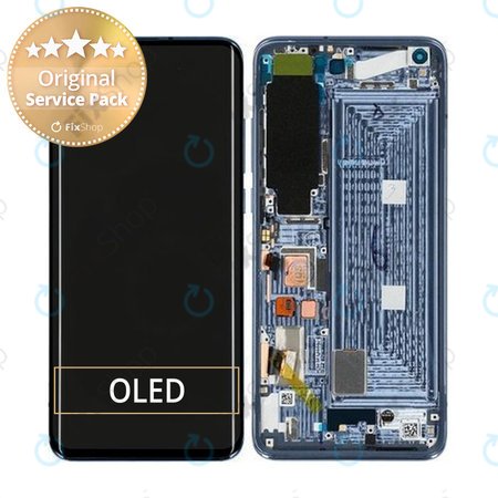 Xiaomi Mi 10 Pro 5G - LCD Display + Touch Screen + Rám (Solstice Grey) - 56000400J100, 56000J00J200 Genuine Service Pack