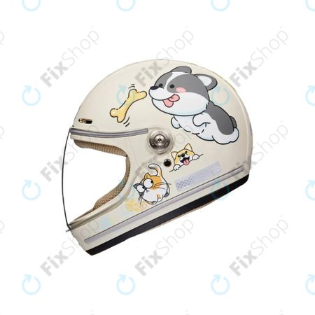 Kids Helmet for E-Scooter and Bike (46 - 52 cm) (Dog)