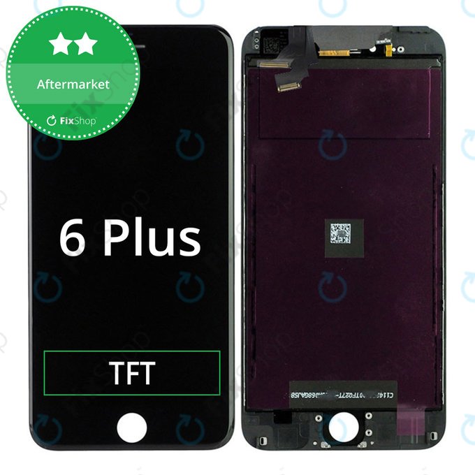 Display for iPhone 6 Plus, Black, Touch Screen with Frame