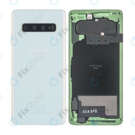 Samsung Galaxy S10 G973F - Battery Cover (Prism White) - GH82-18378F Genuine Service Pack