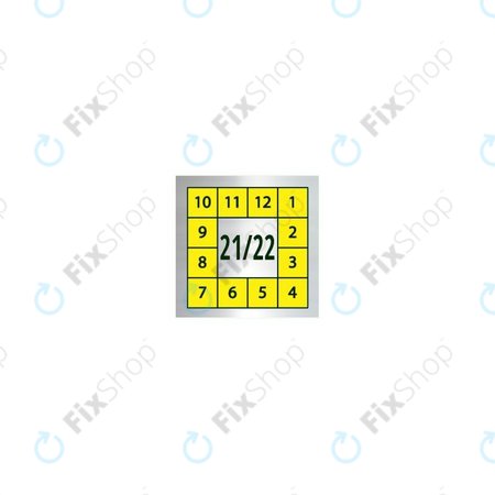 Yellow Holographic Security Warranty Void Stickers (5 x 5mm) - 100pcs